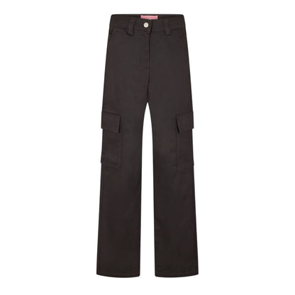 Black - Front - JJXX Womens-Ladies Straight Cargo Trousers
