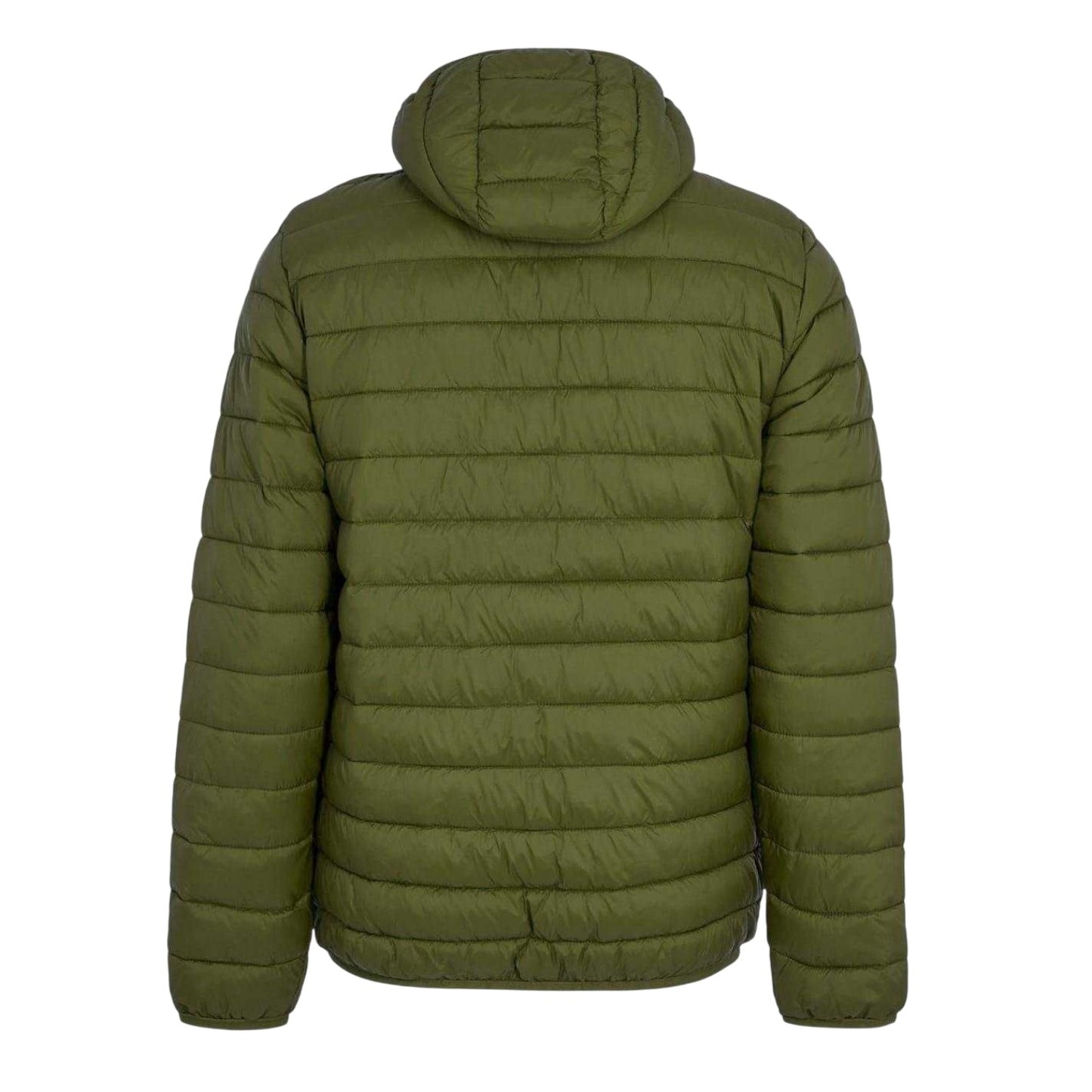 Army Green - Back - Aquascutum Mens Logo Puffer Jacket