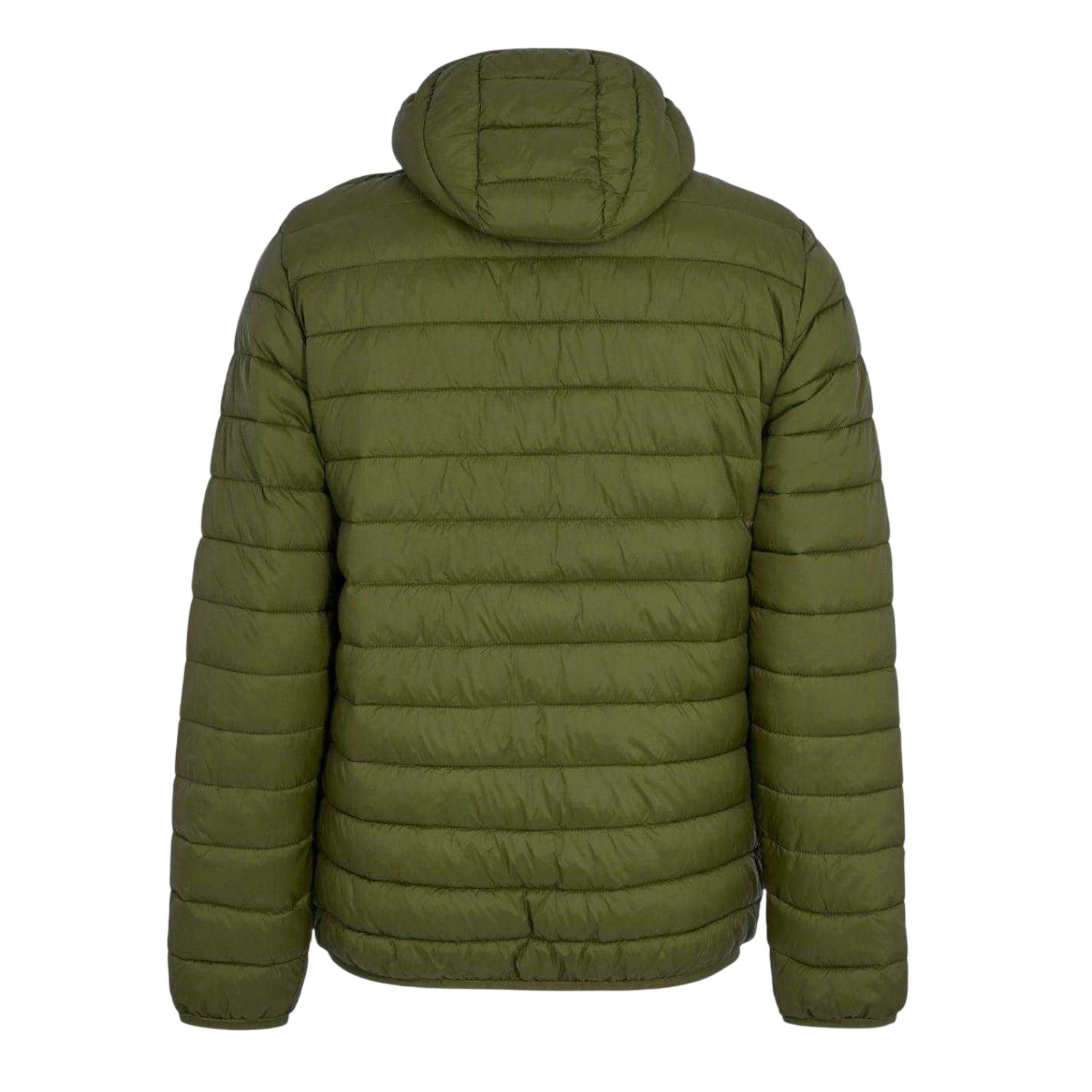 Army Green - Back - Aquascutum Mens Logo Puffer Jacket