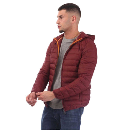 Bordeaux - Front - Aquascutum Mens Logo Puffer Jacket