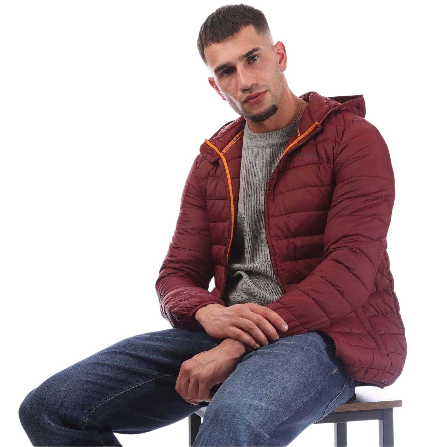 Bordeaux - Lifestyle - Aquascutum Mens Logo Puffer Jacket