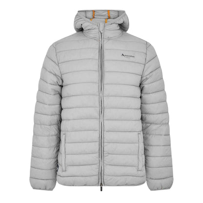 Grey - Front - Aquascutum Mens Logo Puffer Jacket