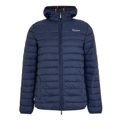 Navy - Front - Aquascutum Mens Logo Puffer Jacket
