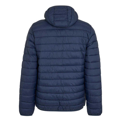 Navy - Back - Aquascutum Mens Logo Puffer Jacket