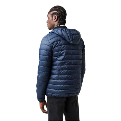 Navy - Pack Shot - Aquascutum Mens Logo Puffer Jacket