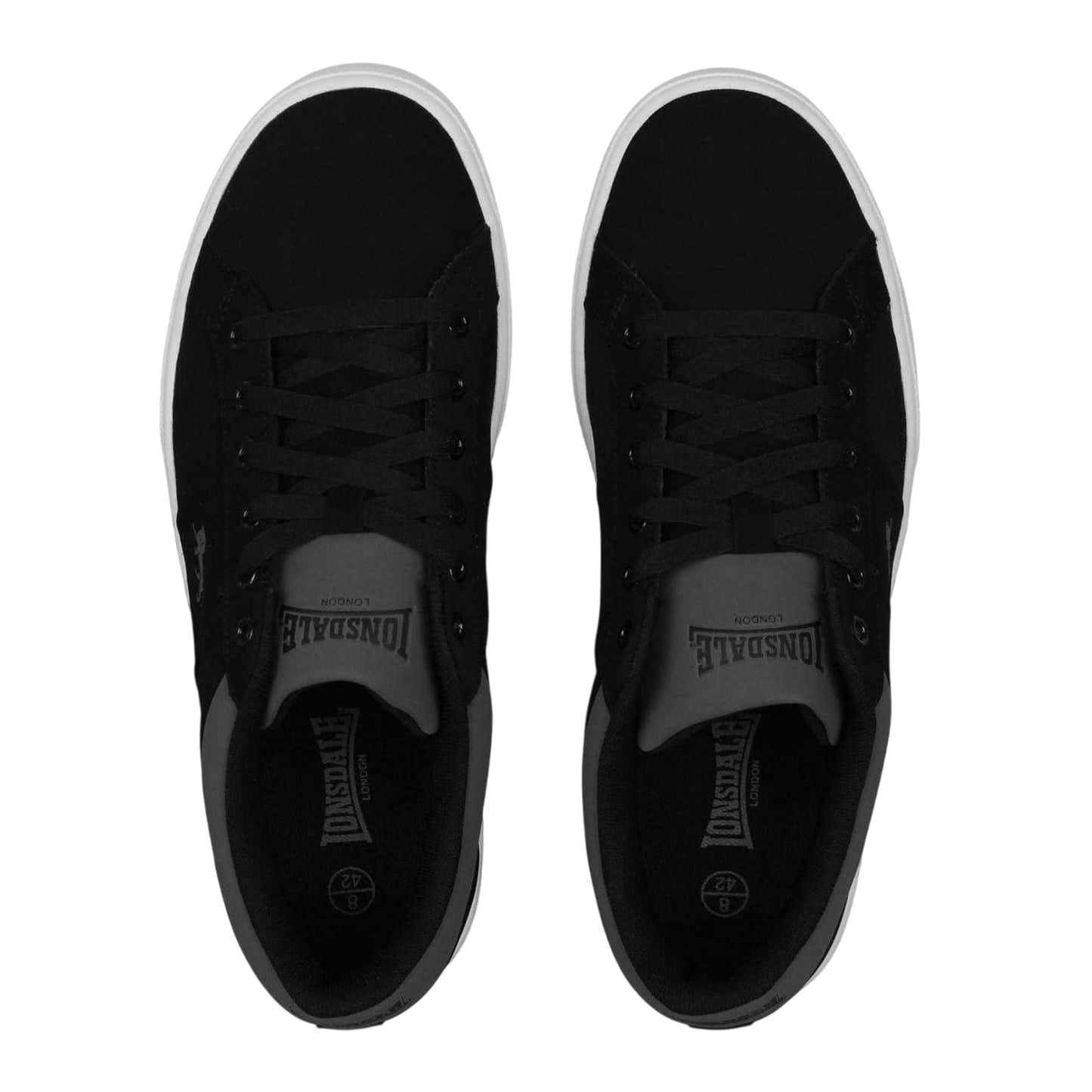 Black - Lifestyle - Lonsdale Mens Latimer Leather Trainers