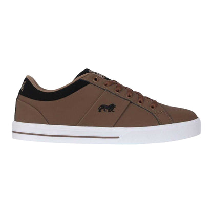 Brown - Front - Lonsdale Mens Latimer Leather Trainers