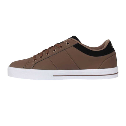 Brown - Side - Lonsdale Mens Latimer Leather Trainers