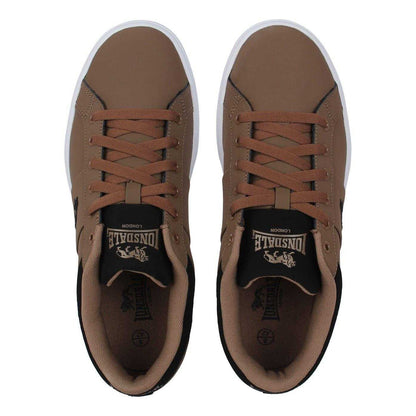 Brown - Lifestyle - Lonsdale Mens Latimer Leather Trainers