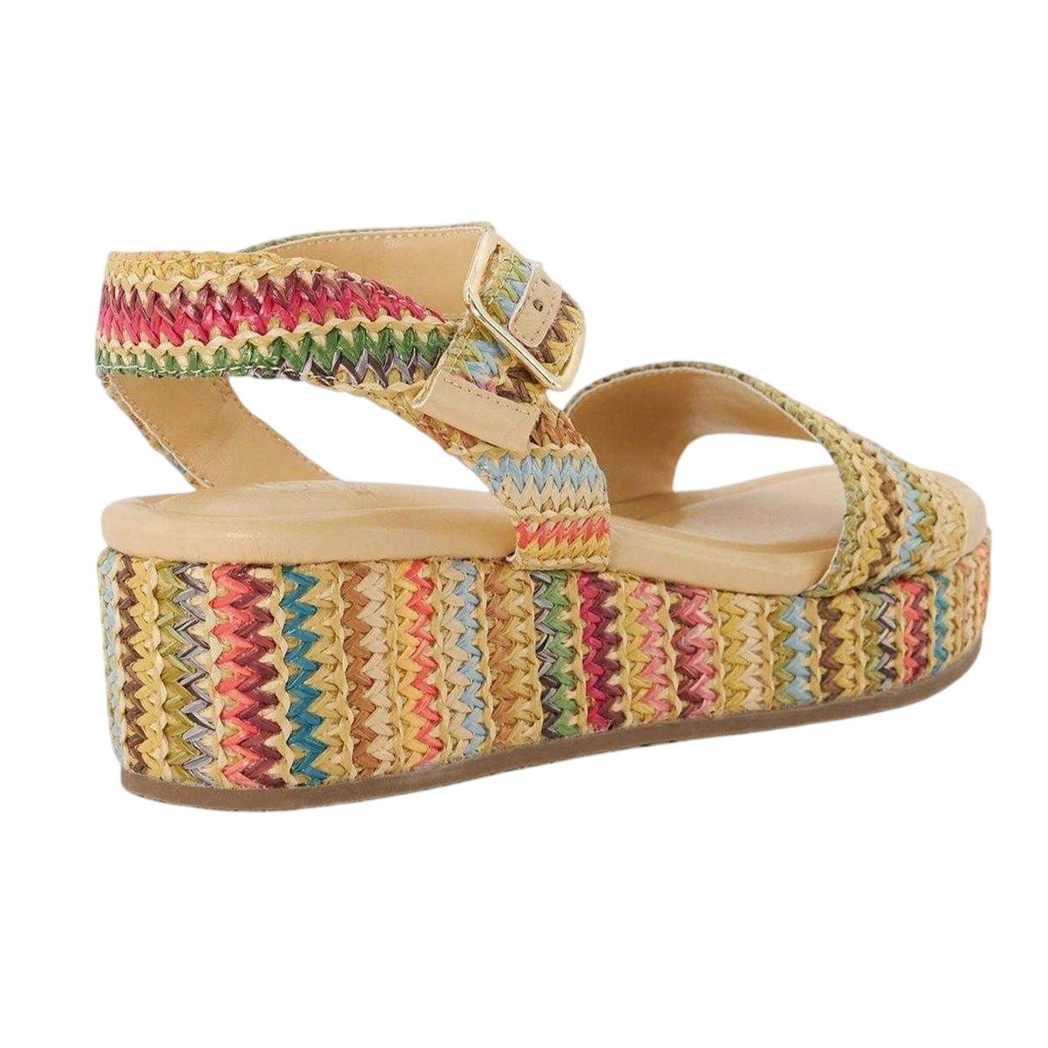 Multicoloured - Back - Dune London Womens-Ladies Lazer Open Toe Platform Heel Sandals