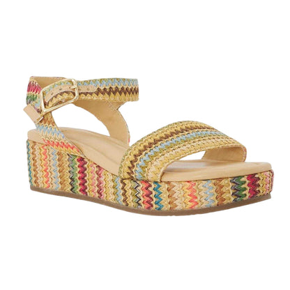 Multicoloured - Side - Dune London Womens-Ladies Lazer Open Toe Platform Heel Sandals
