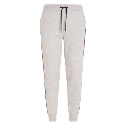Grey - Front - Tommy Hilfiger Mens Tape Logo Lounge Jogging Bottoms