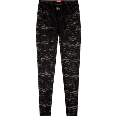 Black - Front - Diesel Womens-Ladies Claire Opaque Leggings