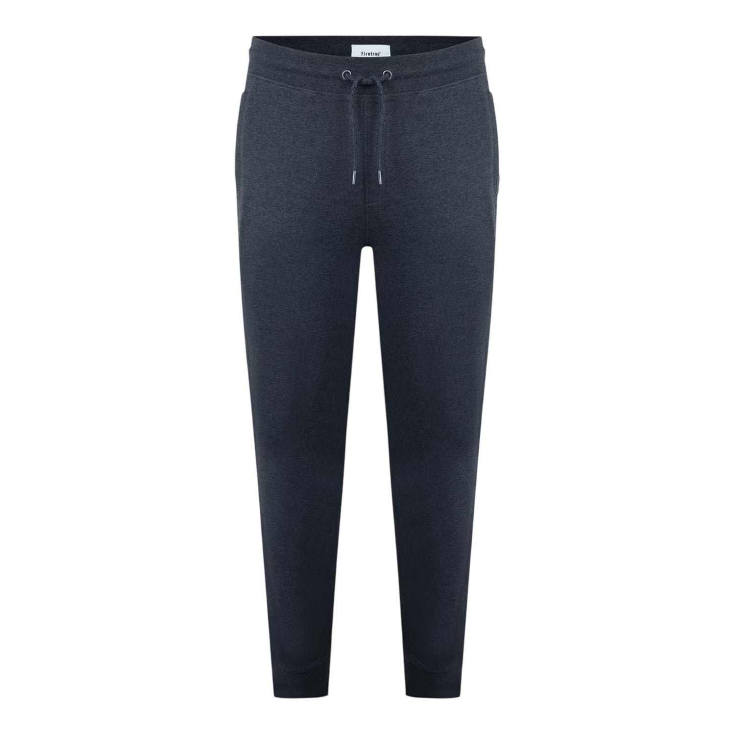 Charcoal Marl Marl - Front - Firetrap Mens Plain Slim Jogging Bottoms