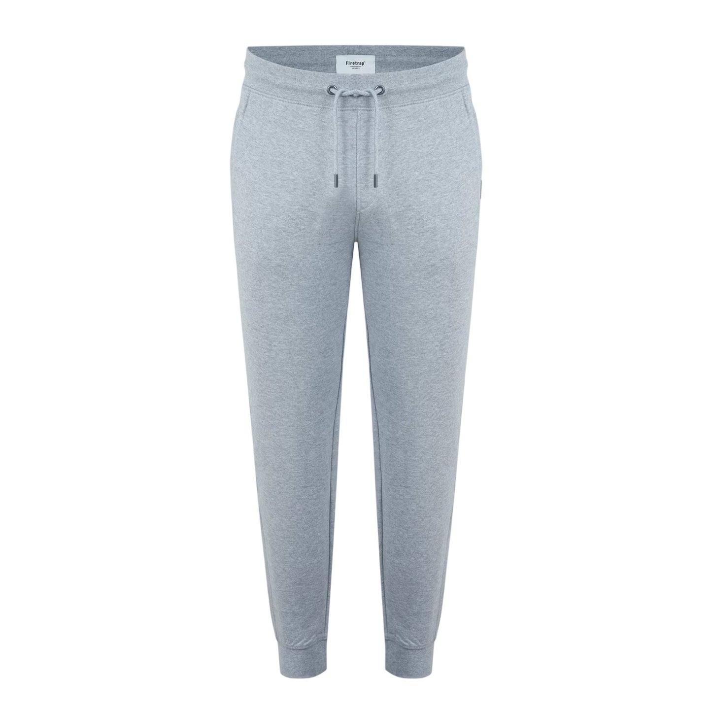 Grey Marl Marl - Front - Firetrap Mens Plain Slim Jogging Bottoms
