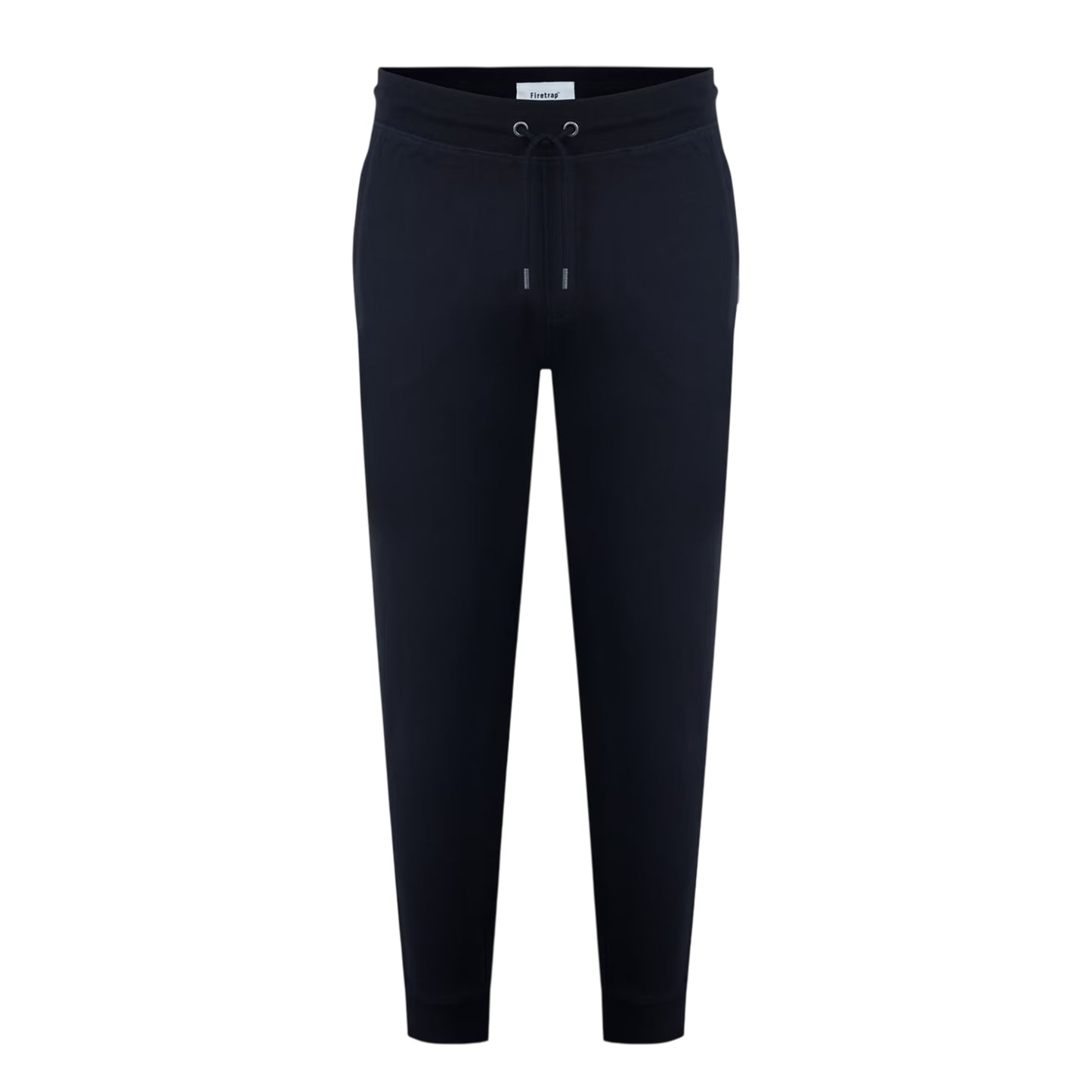 Black - Front - Firetrap Mens Plain Slim Jogging Bottoms