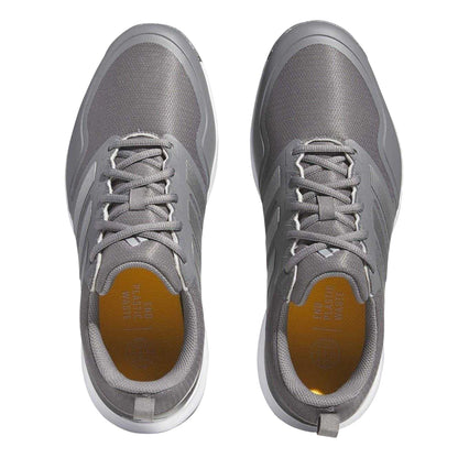 Grey - Lifestyle - Adidas Mens Tech 3 Stripes Spikeless Golf Shoes