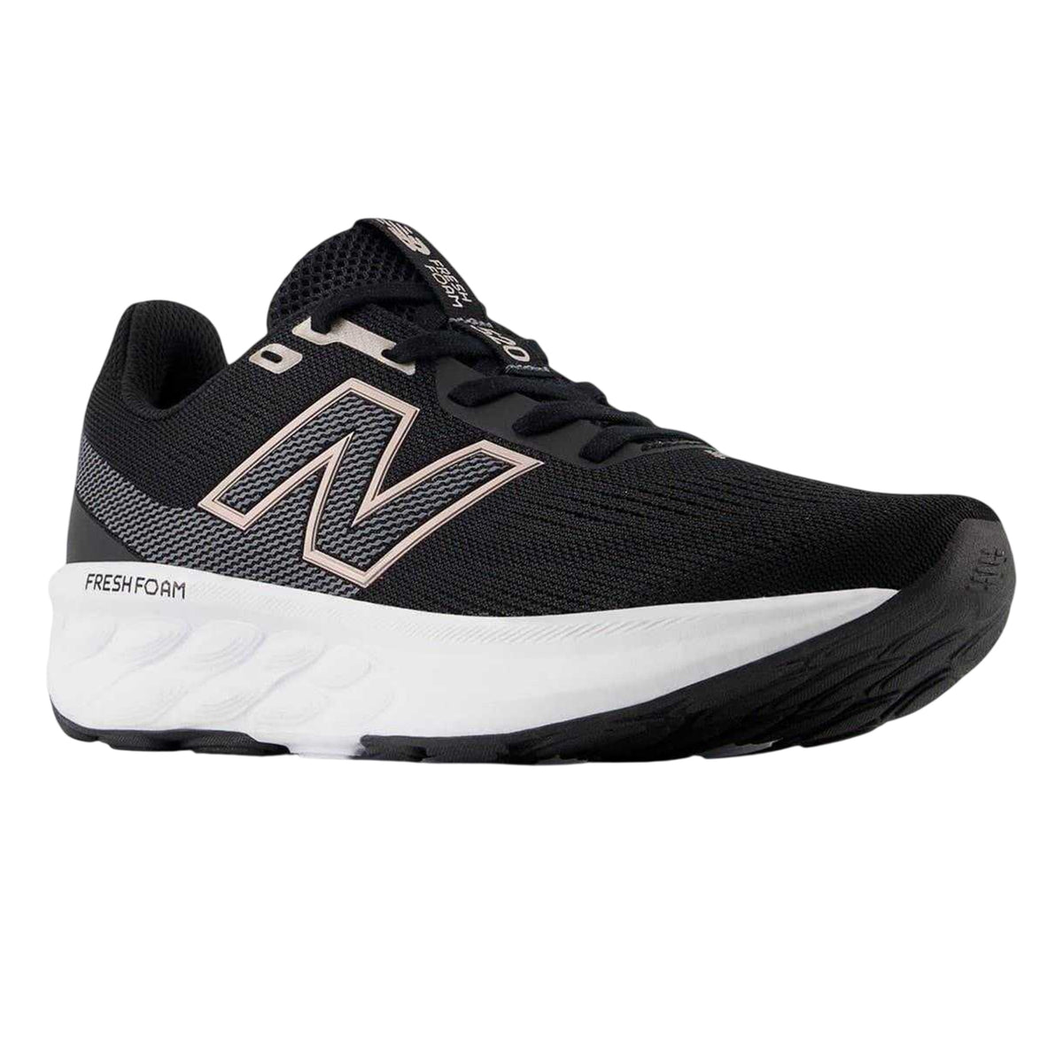 Black-White - Pack Shot - New Balance Womens-Ladies 520 V9 Running Shoes