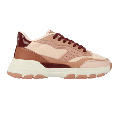 Rose - Front - Lavair Mens Pacific 2.0 Leather Chunky Flat Trainers