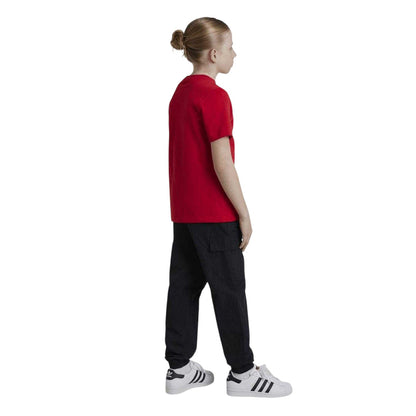 Black - Back - Adidas Childrens-Kids Essentials Trefoil Tracksuit Bottoms