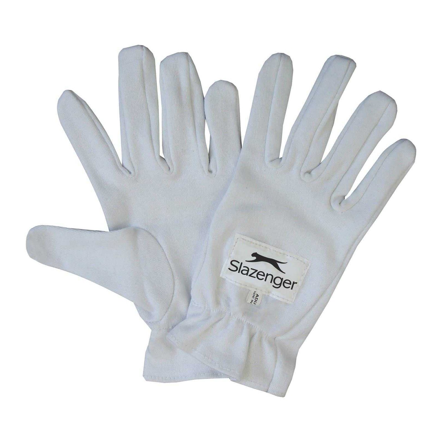 White - Side - Slazenger Childrens-Kids Pro Cricket Wicket Keeping Inner Gloves