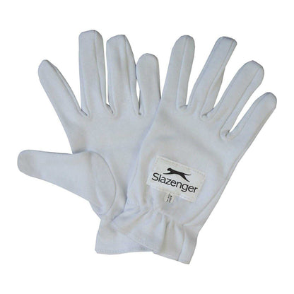 White - Side - Slazenger Childrens-Kids Pro Cricket Wicket Keeping Inner Gloves