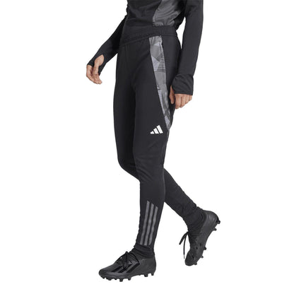 Black-Dark Grey - Side - Adidas Womens-Ladies Tiro 24 Competition Training Tracksuit Bottoms