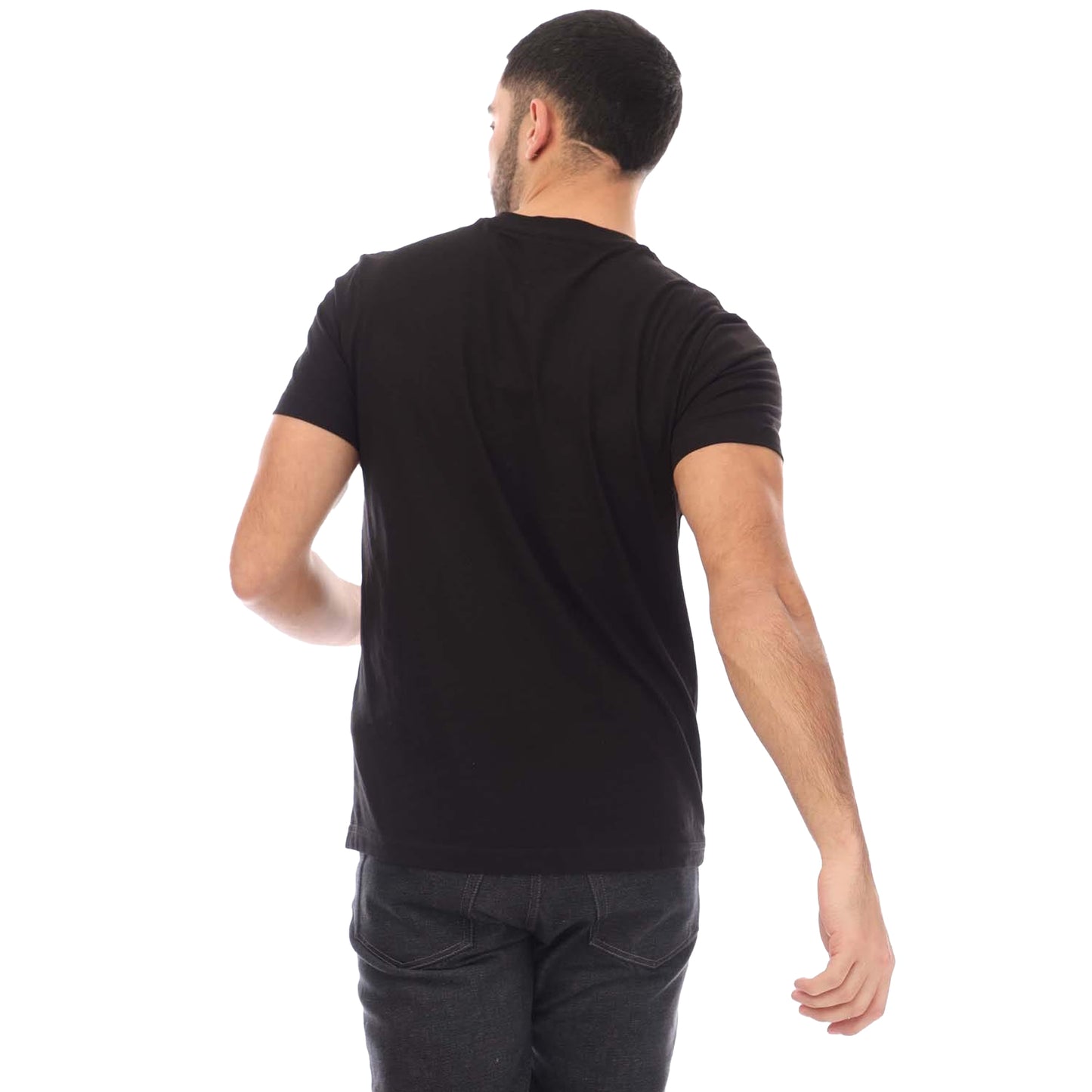 Black - Back - Diesel Mens T Diegor 4D T-Shirt