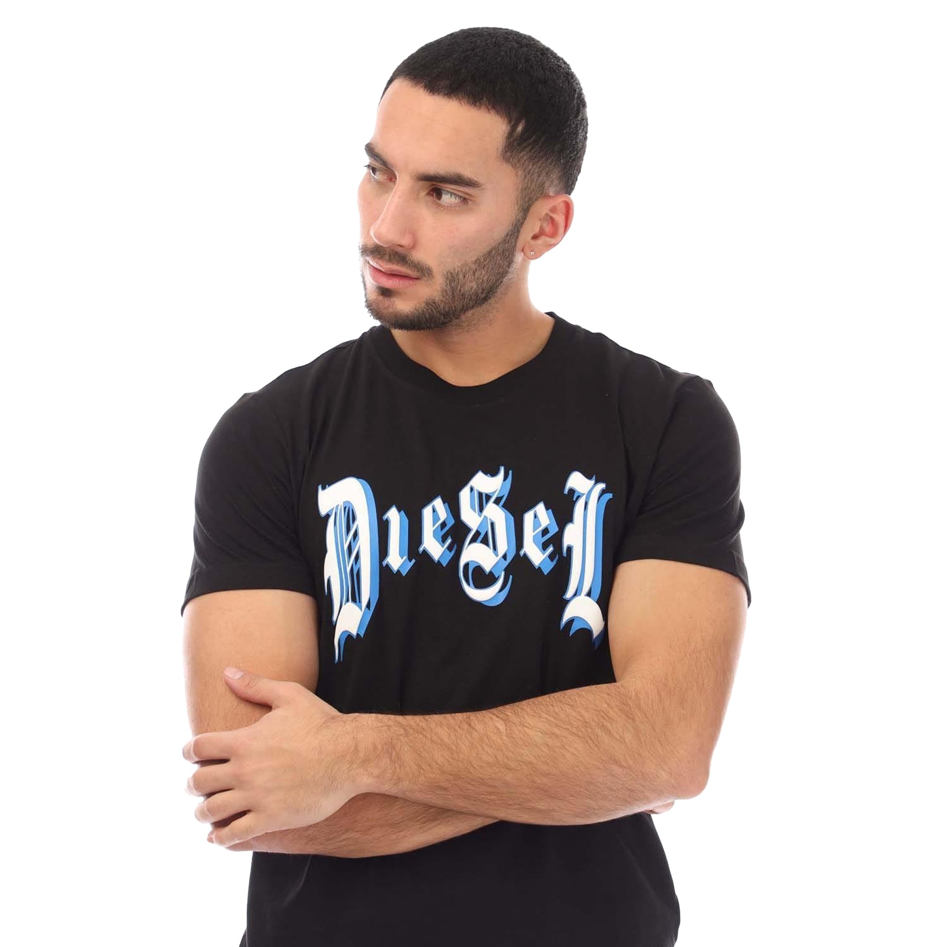 Black - Lifestyle - Diesel Mens T Diegor 4D T-Shirt