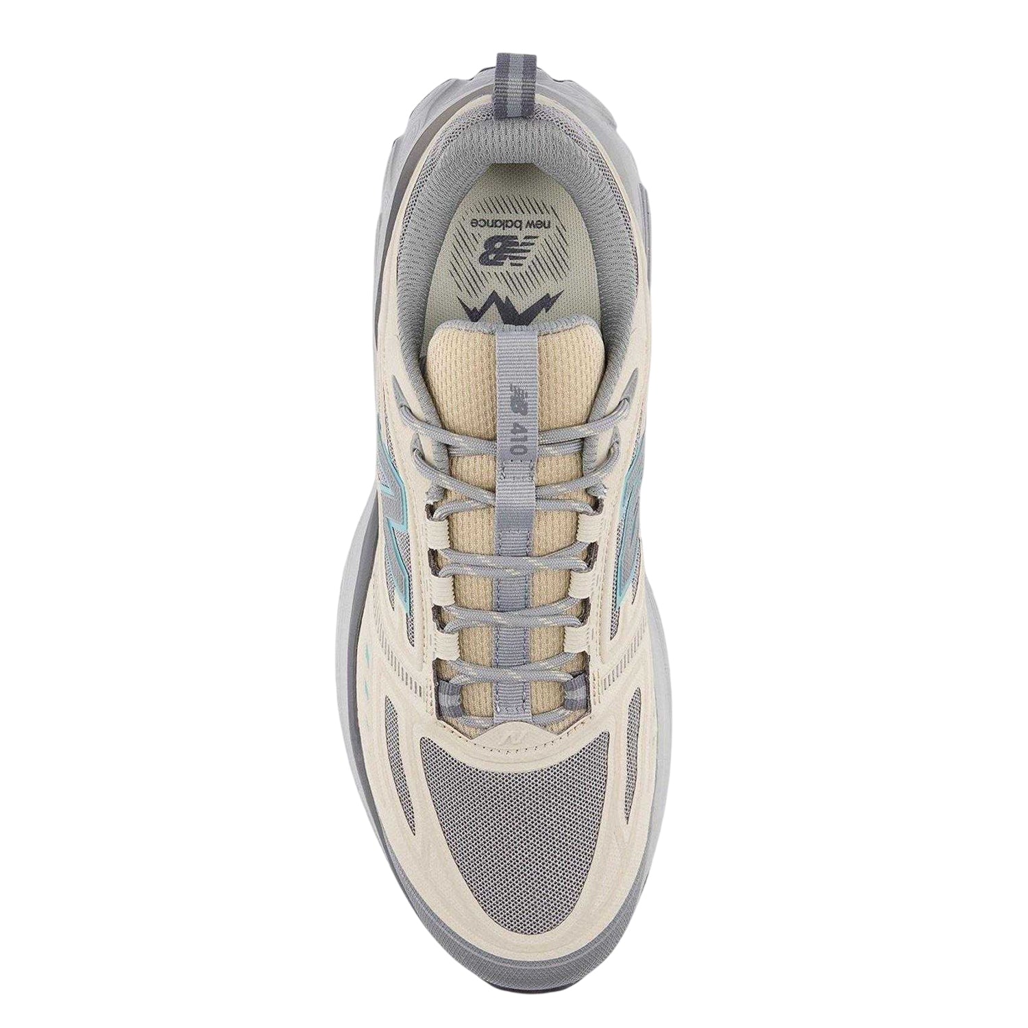 Beige - Side - New Balance Mens 410 Trail Mesh Running Trainers