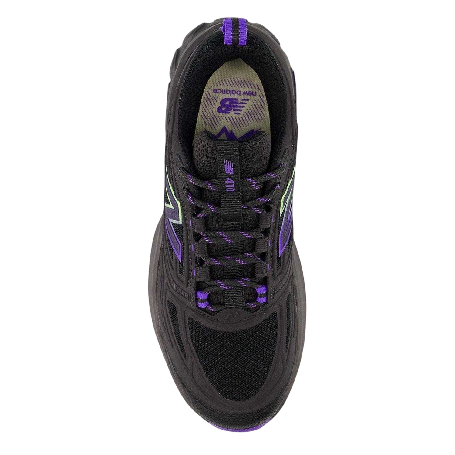 Black-Electric - Back - New Balance Mens 410 Trail Mesh Running Trainers