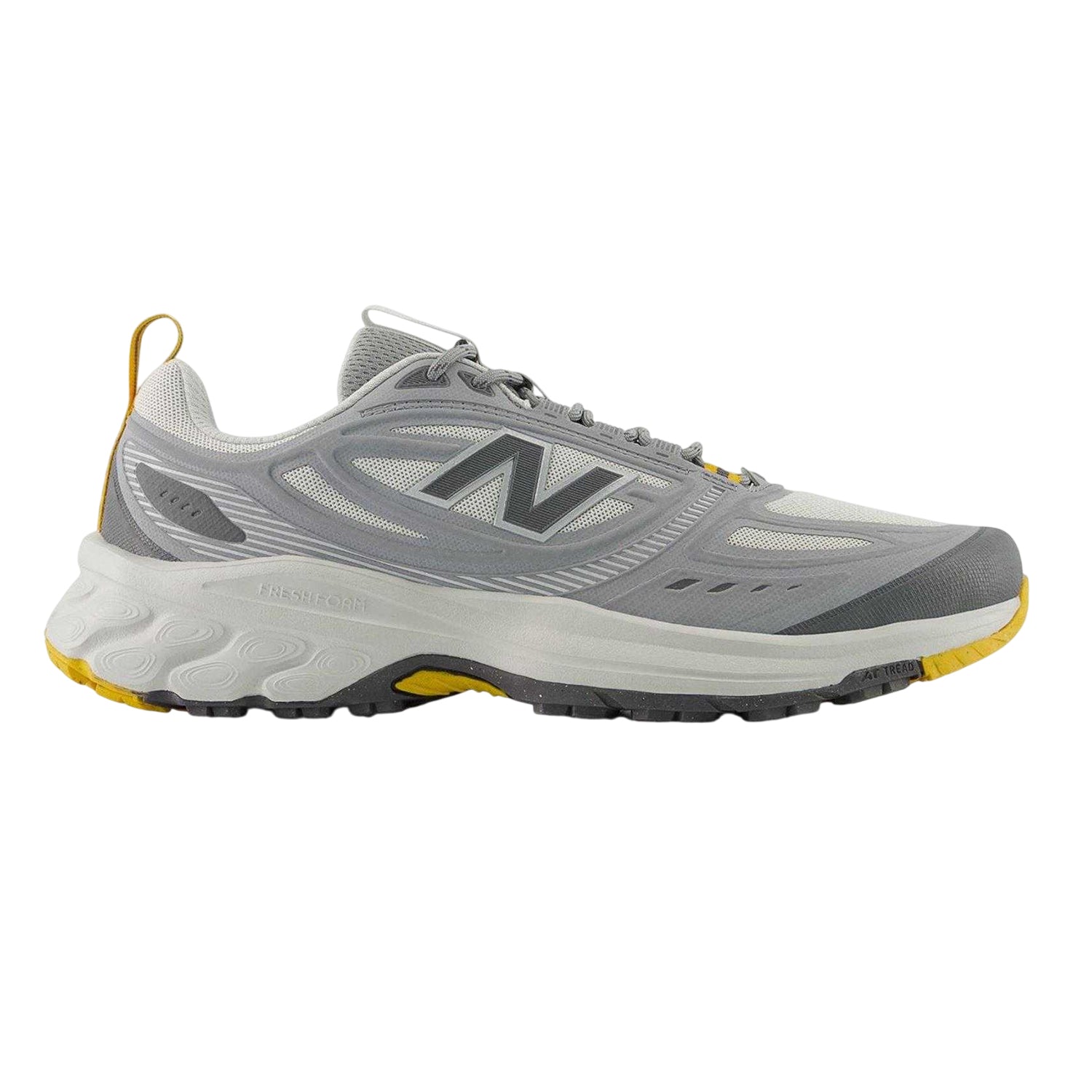 Grey - Front - New Balance Mens 410 Trail Mesh Running Trainers