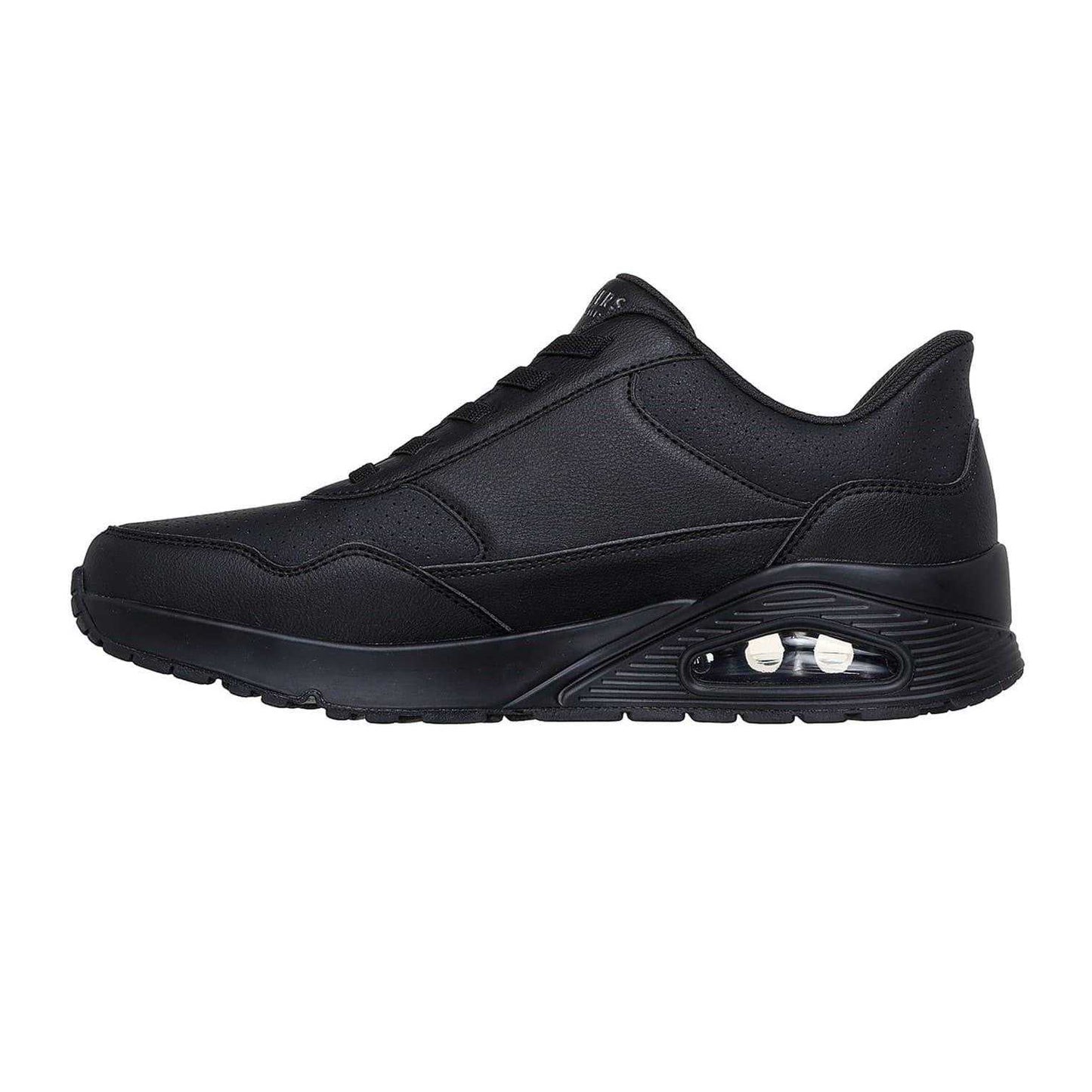 Black - Back - Skechers Mens Uno Banksia Trainers