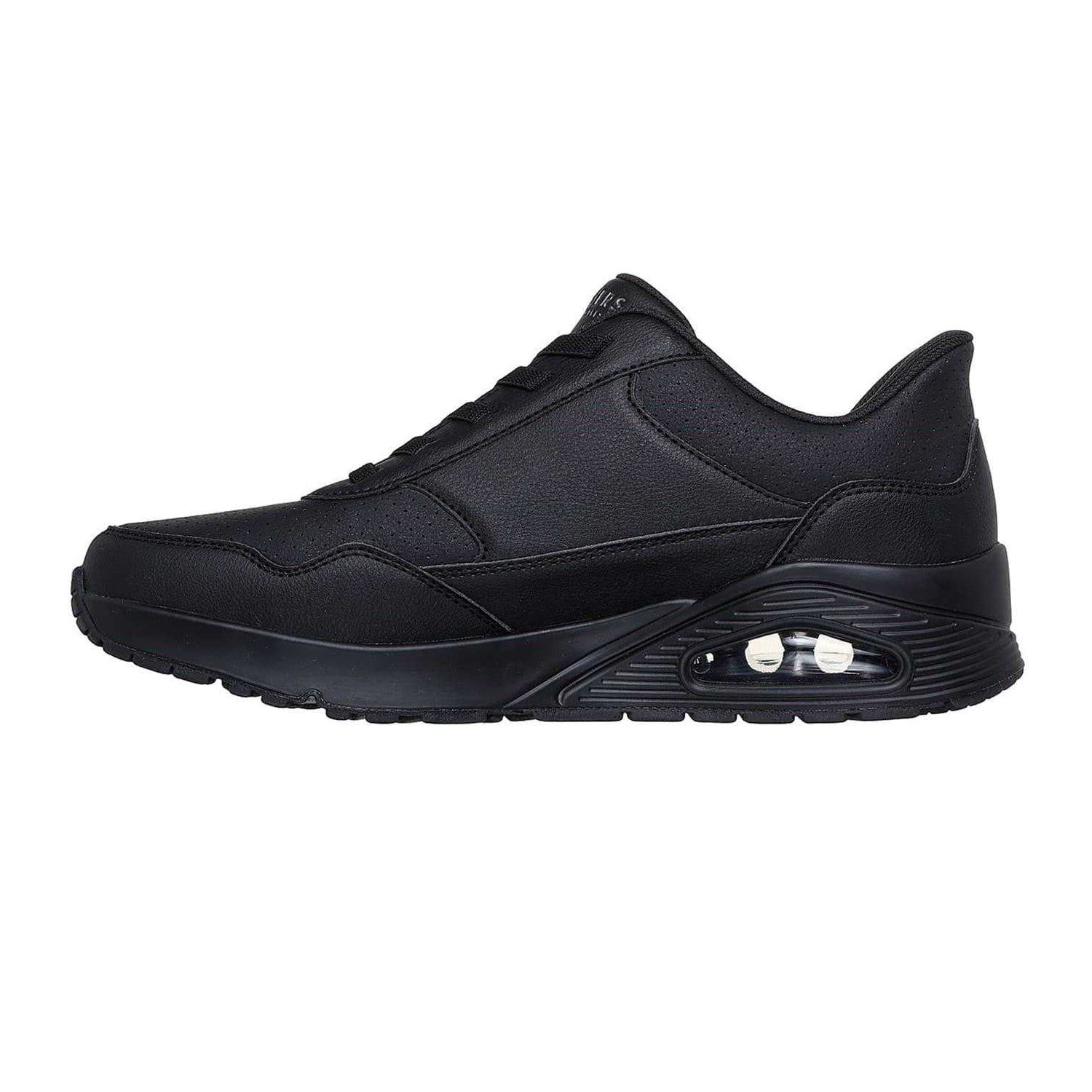 Black - Back - Skechers Mens Uno Banksia Trainers