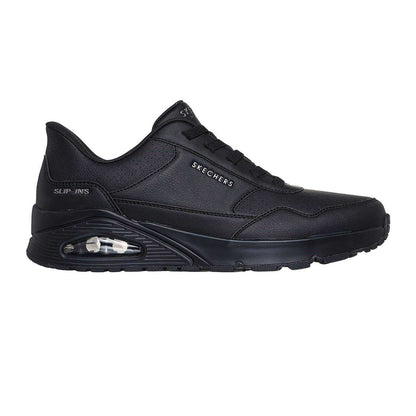 Black - Front - Skechers Mens Uno Banksia Trainers
