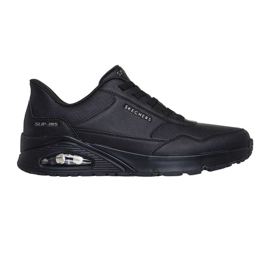Black - Front - Skechers Mens Uno Banksia Trainers