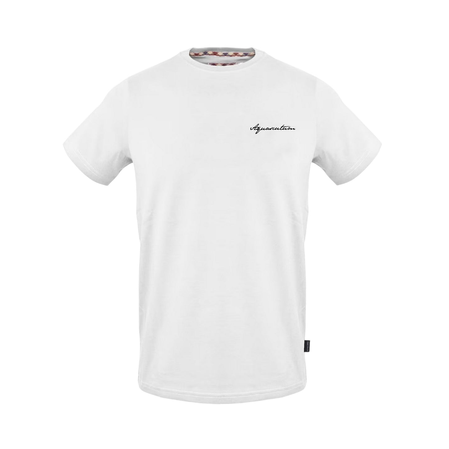 White - Front - Aquascutum Mens Cotton Short-Sleeved T-Shirt