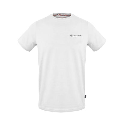 White - Front - Aquascutum Mens Cotton Short-Sleeved T-Shirt