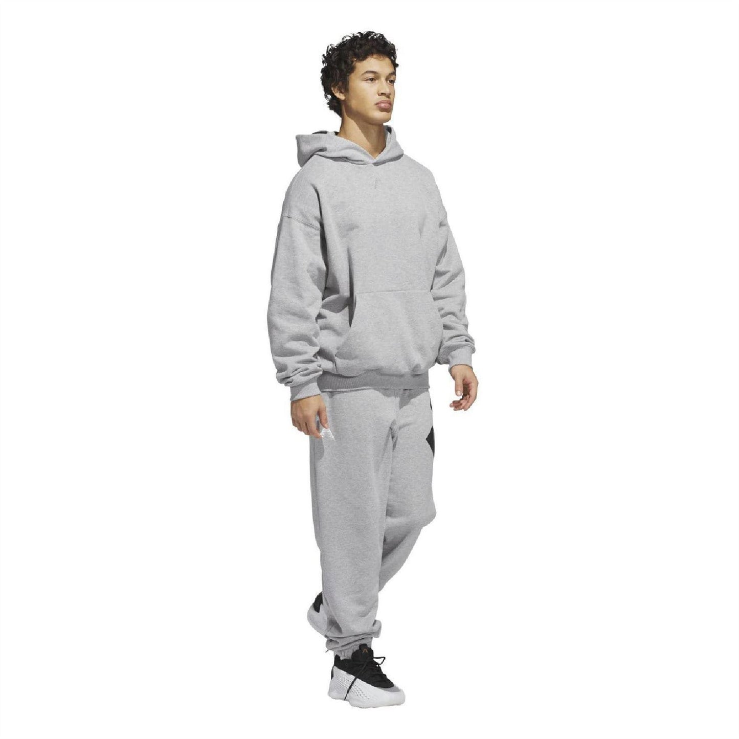Grey - Pack Shot - Adidas Mens Anthony Edwards Tracksuit Bottoms