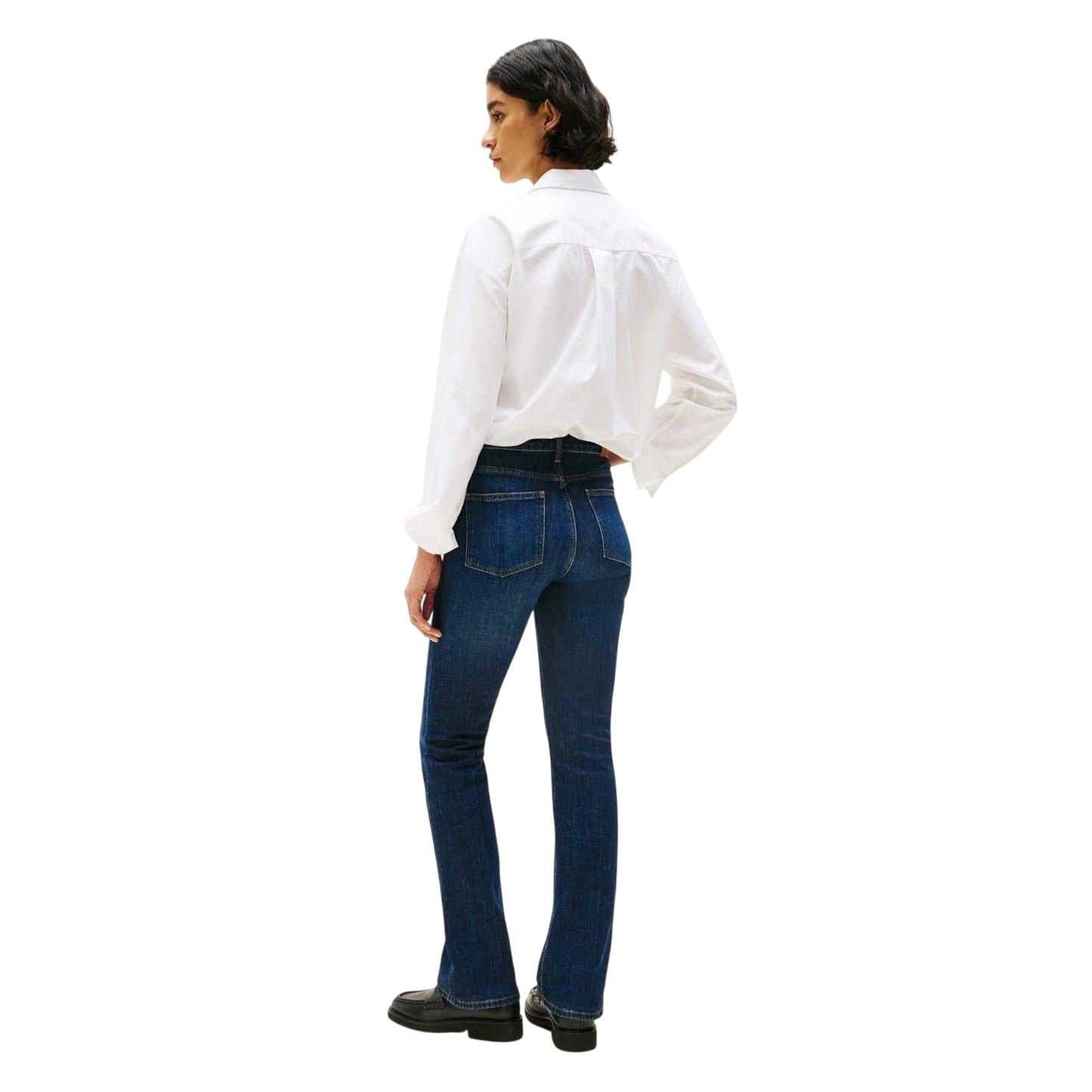 Dark Blue - Back - Tommy Hilfiger Womens-Ladies Denim Regular Jeans