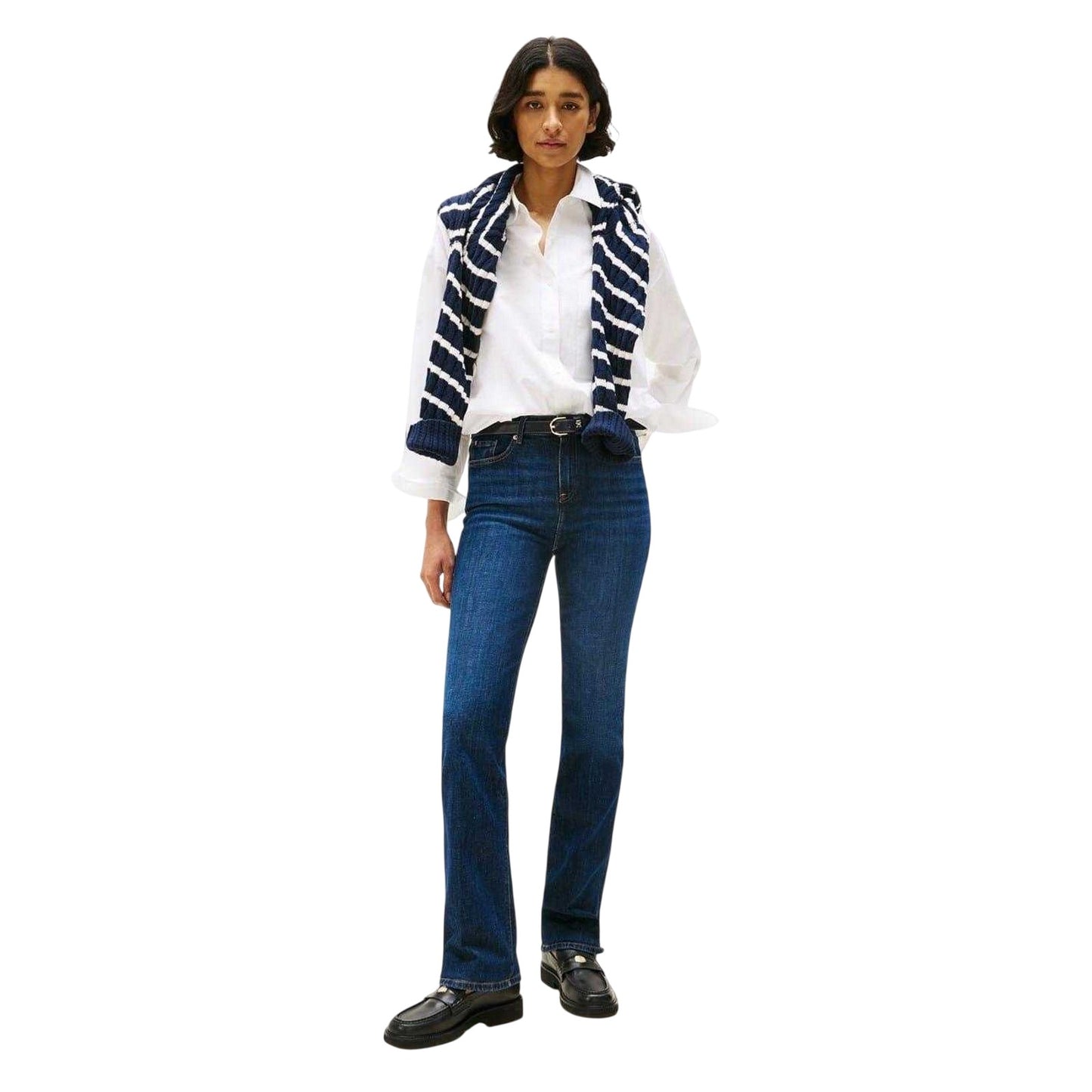 Dark Blue - Lifestyle - Tommy Hilfiger Womens-Ladies Denim Regular Jeans