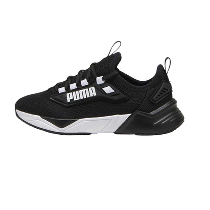 Black-White - Back - Puma Childrens-Kids Mesh Running Trainers
