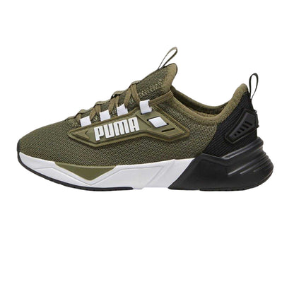 Green-Black - Back - Puma Childrens-Kids Mesh Running Trainers