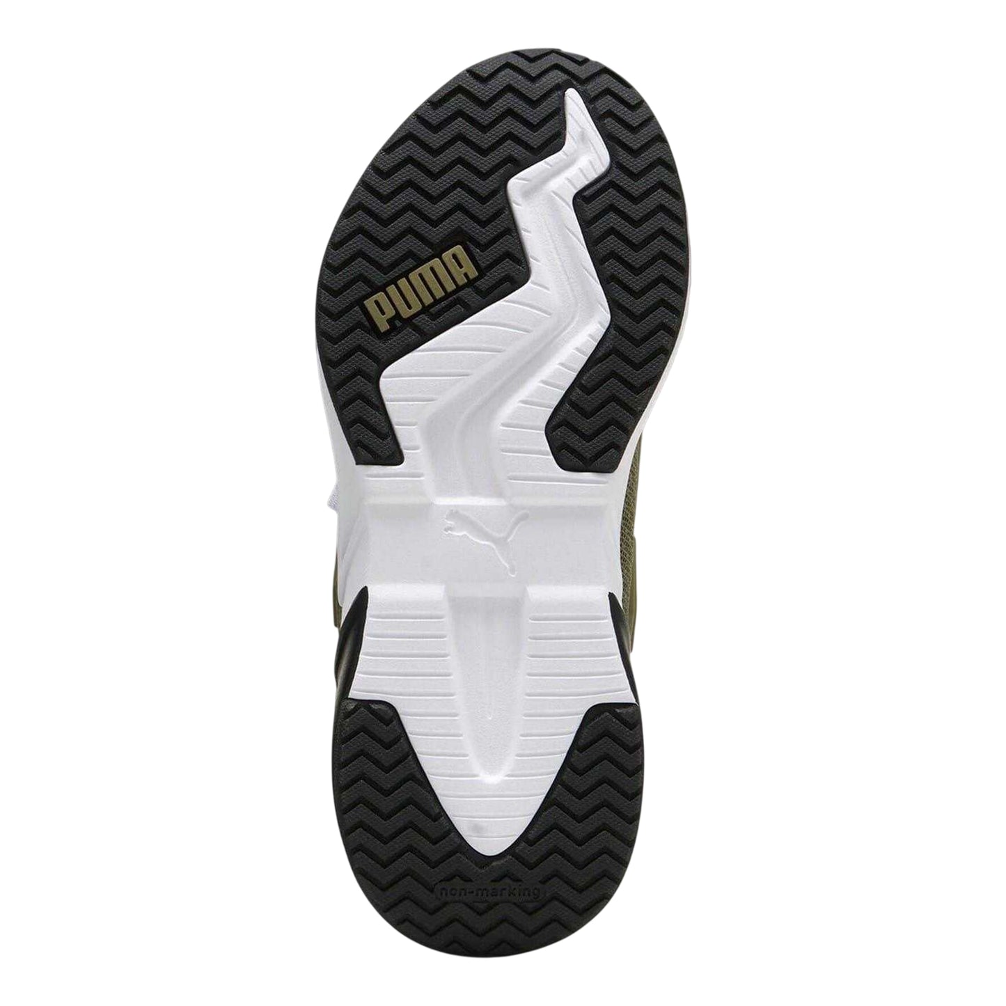 Green-Black - Lifestyle - Puma Childrens-Kids Mesh Running Trainers
