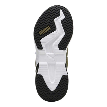 Green-Black - Lifestyle - Puma Childrens-Kids Mesh Running Trainers