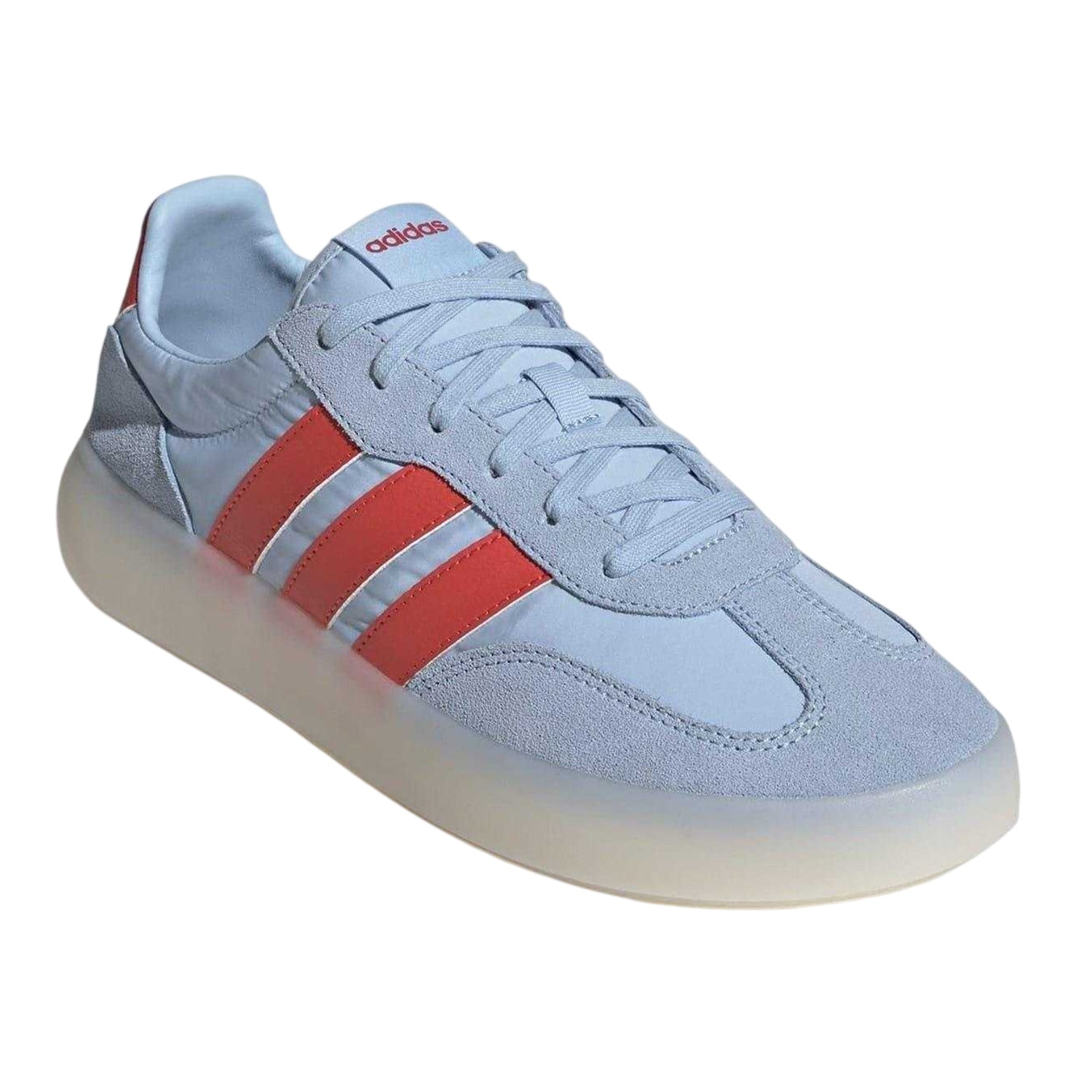 Sky-Red - Pack Shot - Adidas Mens Barreda Decode Suede Trainers