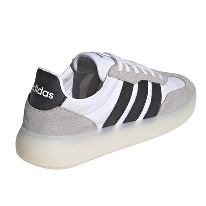 White-Black-Dark Grey - Back - Adidas Mens Barreda Decode Suede Trainers