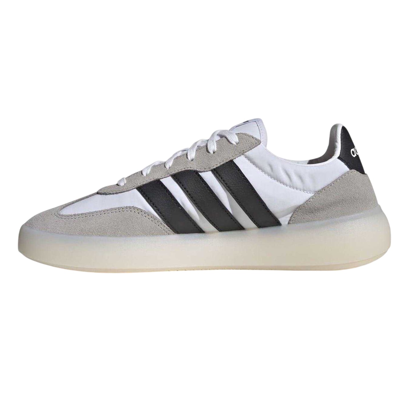 White-Black-Dark Grey - Side - Adidas Mens Barreda Decode Suede Trainers