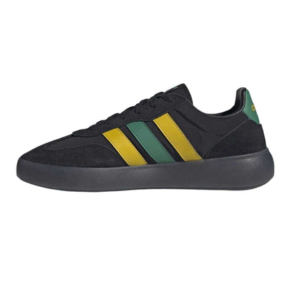 Black-Green-Yellow - Back - Adidas Mens Barreda Decode Suede Trainers