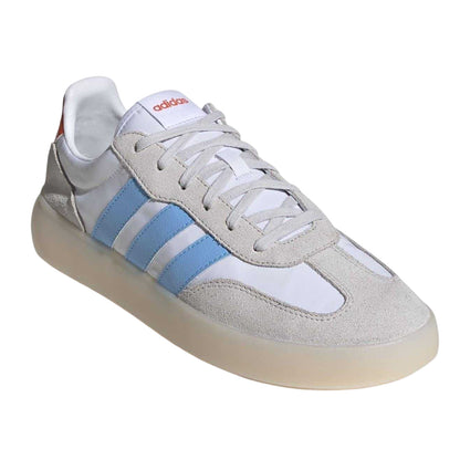 White-Blue-Orange - Pack Shot - Adidas Mens Barreda Decode Suede Trainers